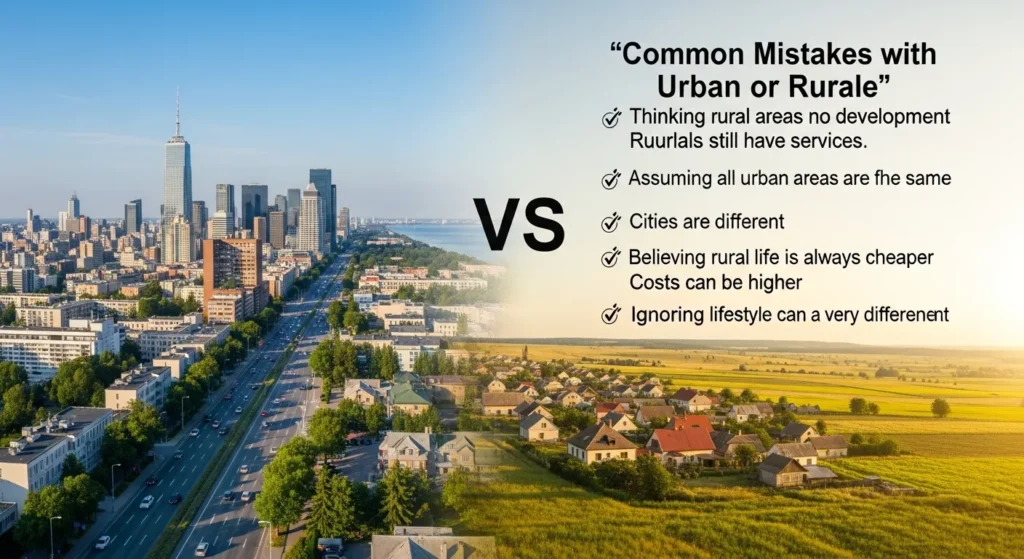 ⚠️ Common Mistakes with Urban or Rural