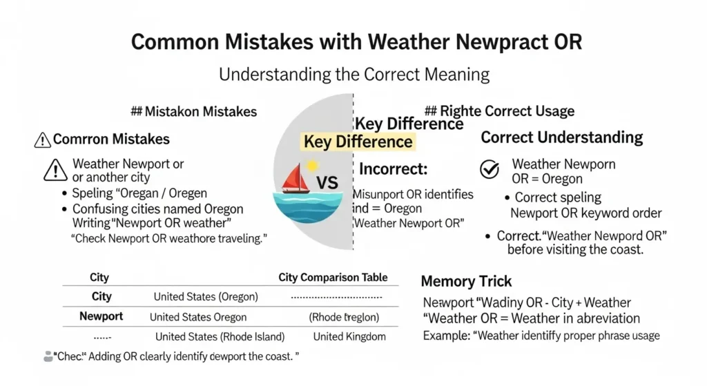 ⚠️ Common Mistakes with Weather Newport OR