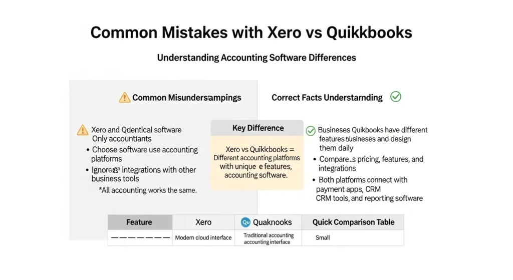 ⚠️ Common Mistakes with Xero or QuickBooks