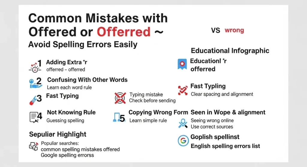 Common Mistakes Offered or Offerred