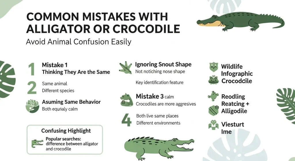 Common Mistakes with Alligator or Crocodile ❌⚠️