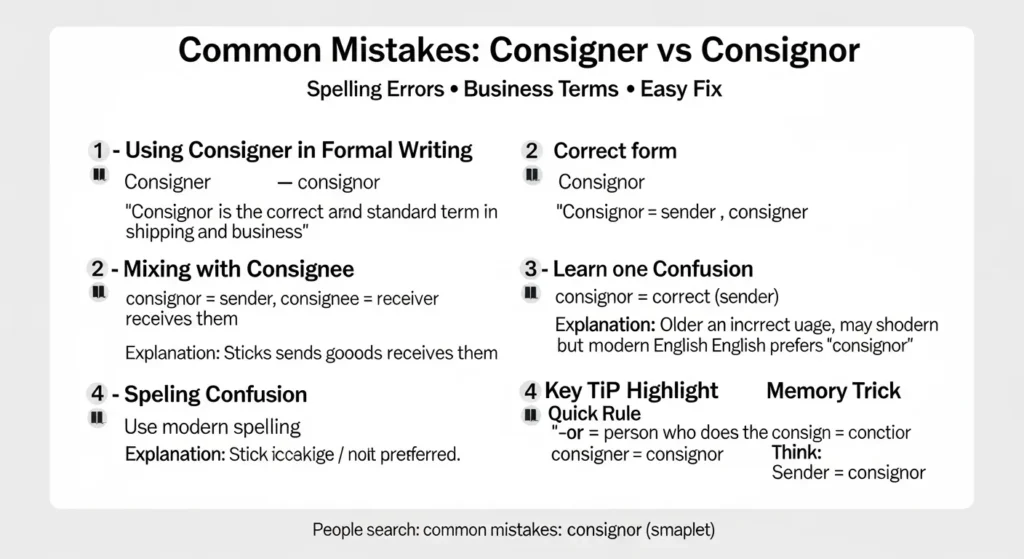 Common Mistakes with Consigner or Consignor ❌⚠️