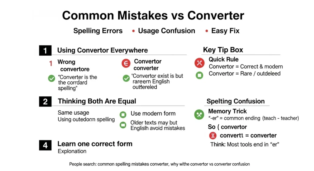 Common Mistakes with Convertor or Converter ❌⚠️