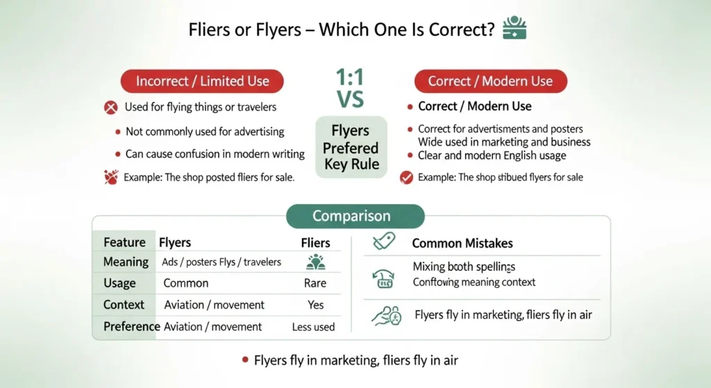 Common Mistakes with Fliers or Flyers ❌⚠️