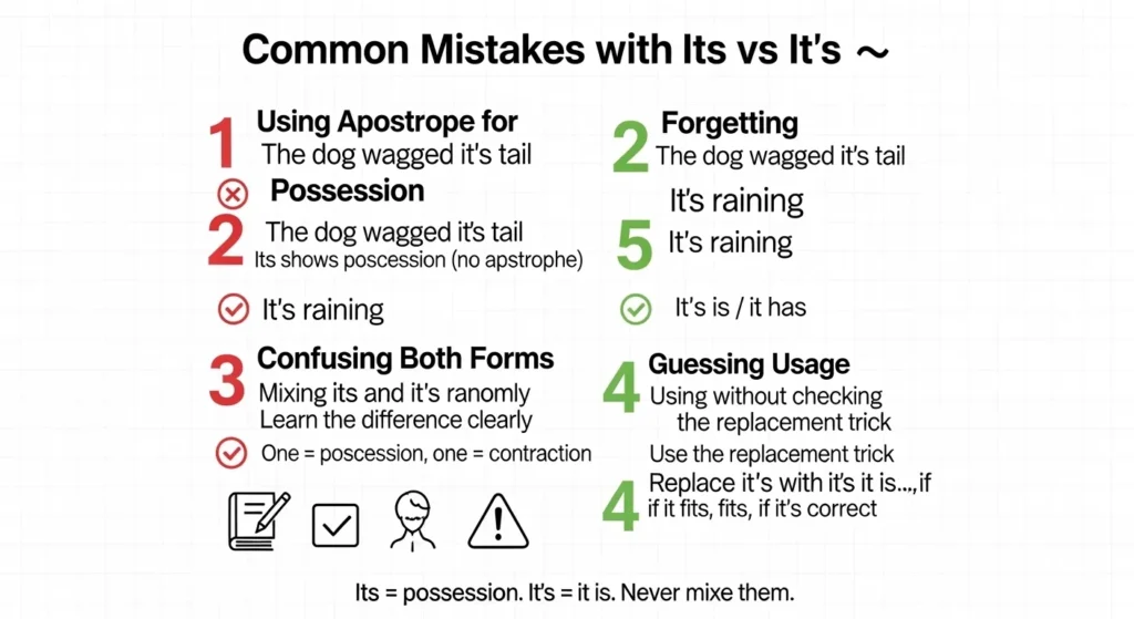 Common Mistakes with Its vs It’s ❌⚠️
