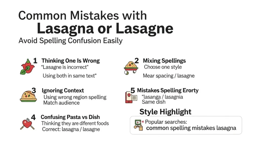 Common Mistakes with Lasagna or Lasagne ❌⚠️