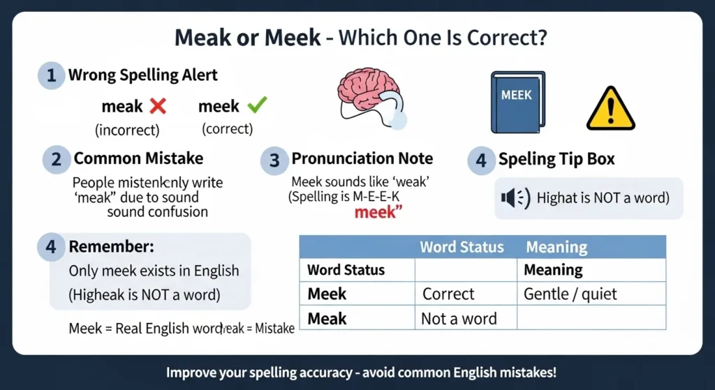 Common Mistakes with Meak or Meek ❌⚠️