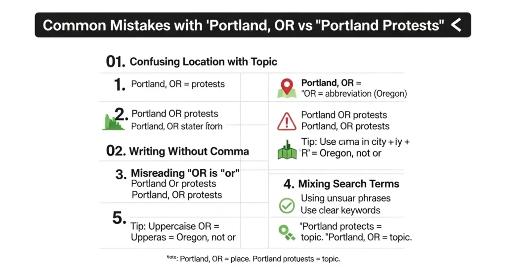 Common Mistakes with Portland, OR or Portland Protests ❌⚠️
