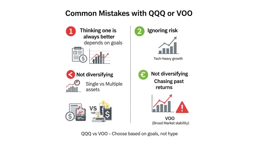Common Mistakes with QQQ or VOO ❌⚠️