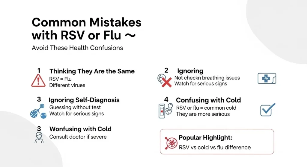 Common Mistakes with RSV or Flu ❌⚠️