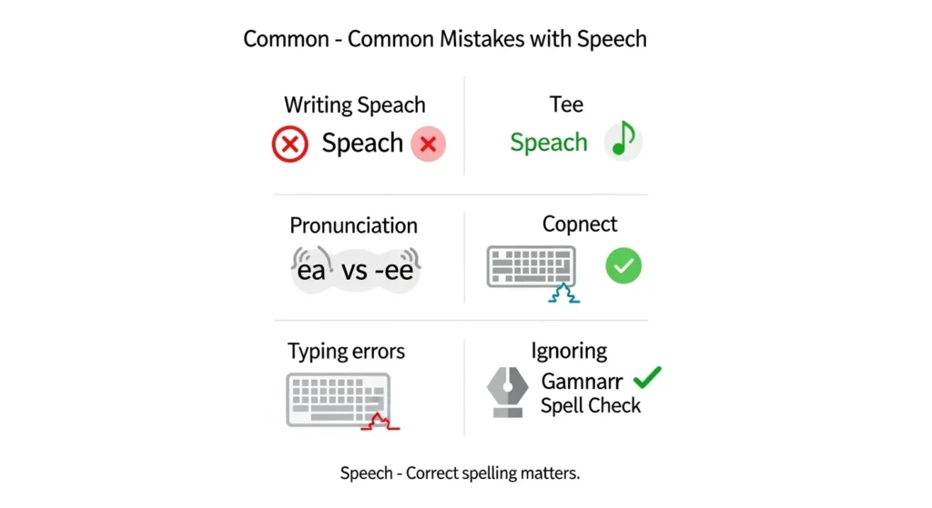 Common Mistakes with Speech