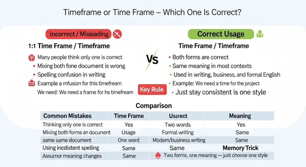 Common Mistakes with Timeframe or Time Frame ❌⚠️