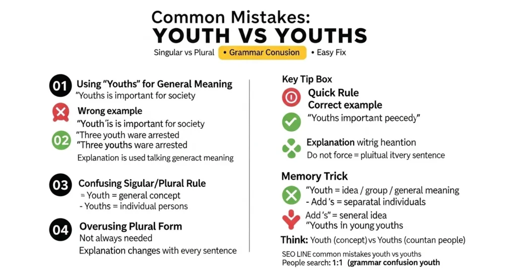 Common Mistakes youth or youths 