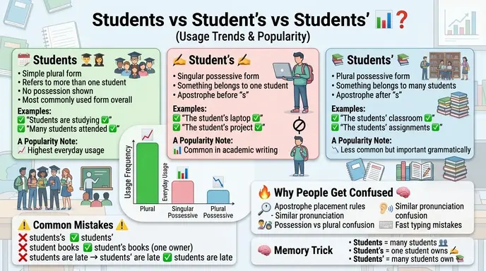 Students vs Student’s vs Students’: Usage Trends & Popularity 📊