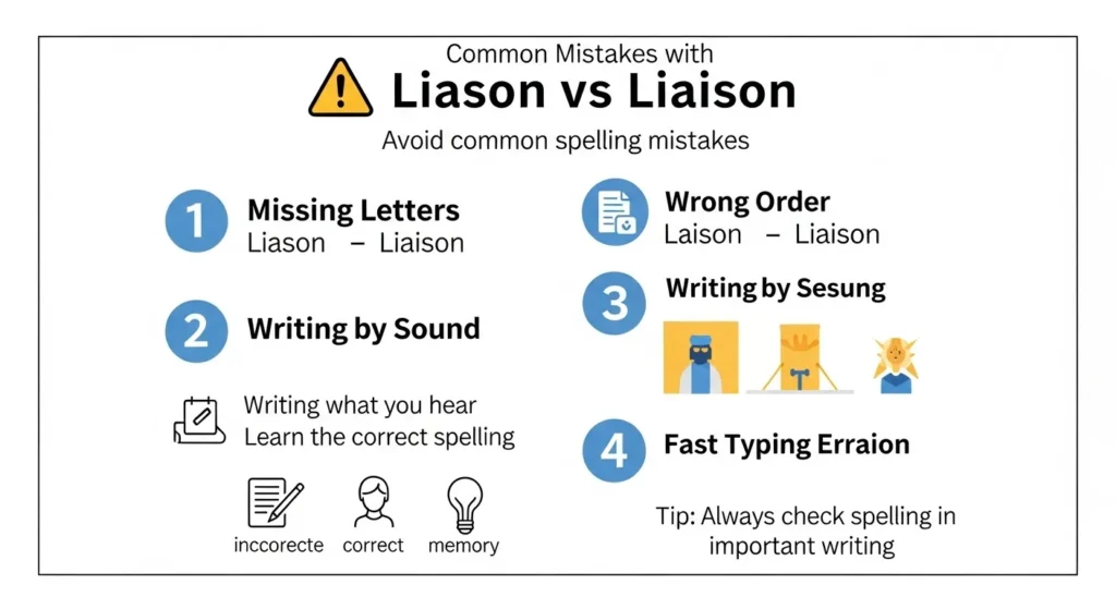 ❌ Common Mistakes with Liason vs Liaison