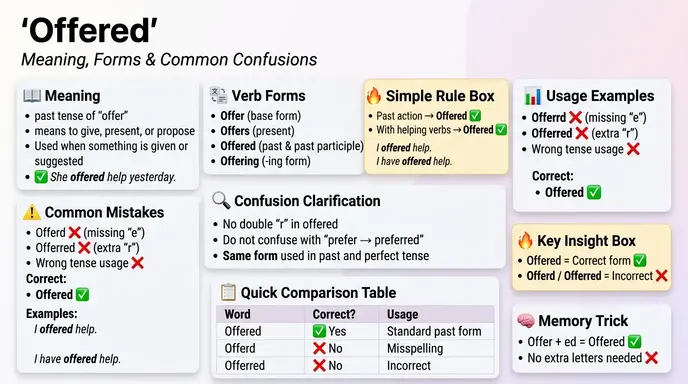 📖 Offered Meaning, Forms & Common Confusions