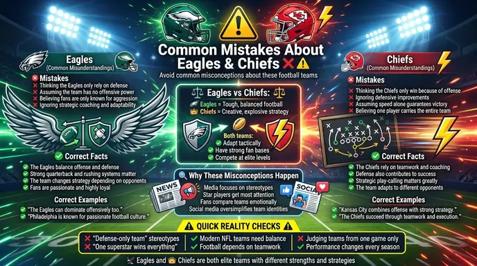Common Mistakes About Eagles and Chiefs ❌⚠️