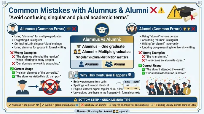 Common Mistakes with Alumnus and Alumni ❌⚠️