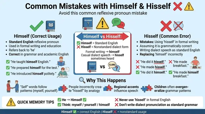 Common Mistakes with Himself and Hisself ❌⚠️