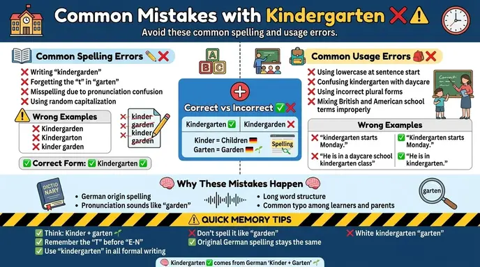 Common Mistakes with Kindergarten ❌⚠️