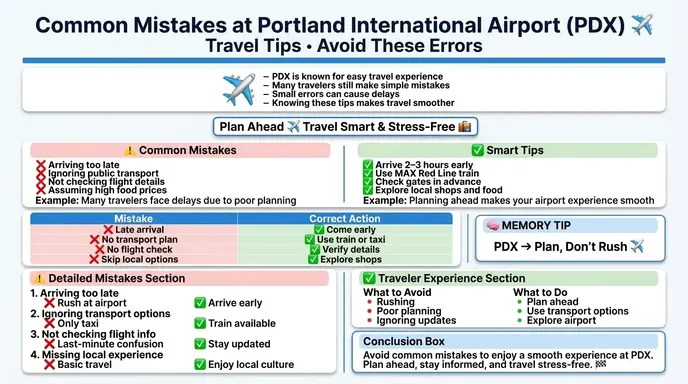 Common Mistakes with Portland OR Airport ❌⚠️