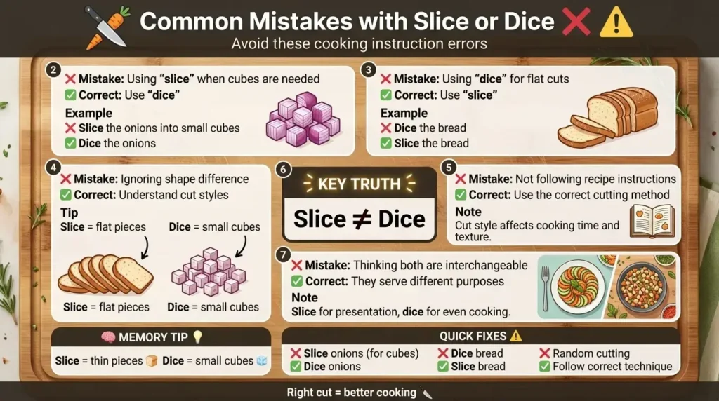 Common Mistakes with Slice or Dice ❌⚠️