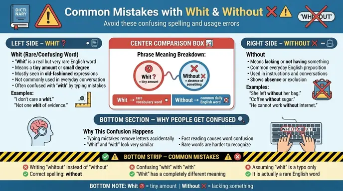 Common Mistakes with Whit and Without ❌⚠️