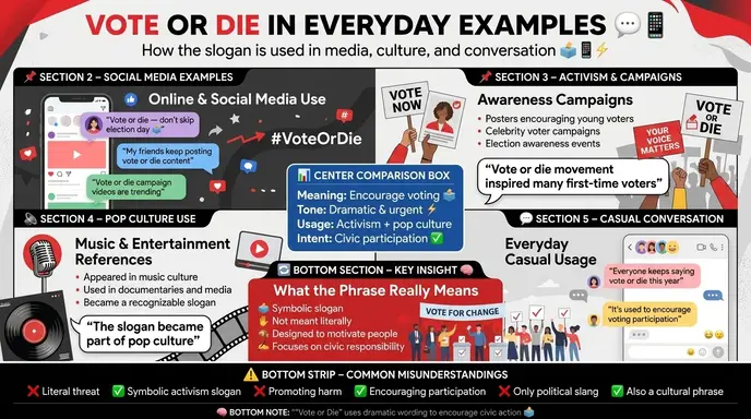 Vote or Die in Everyday Examples 💬📱