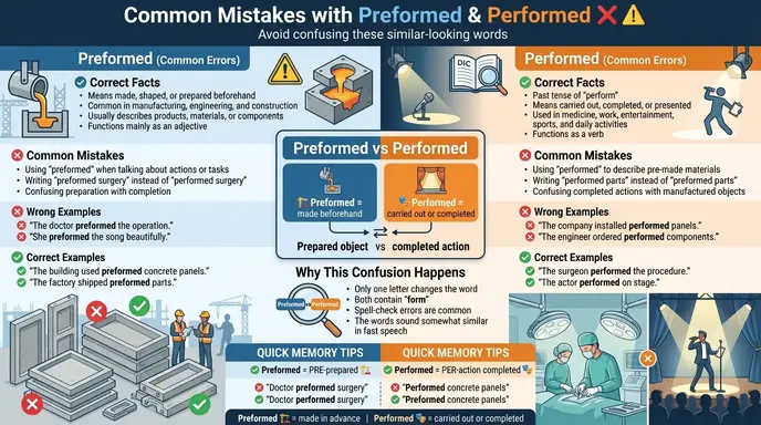 Common Mistakes with Preformed and Performed ❌