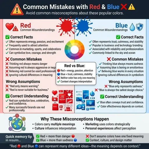 Common Mistakes with Red or Blue