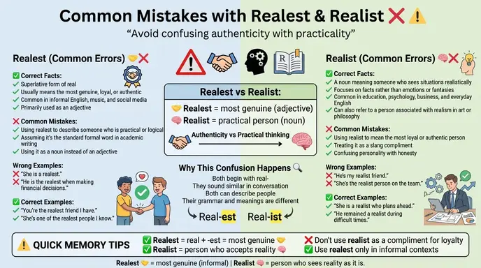 Common Mistakes with Realest or Realist ❌