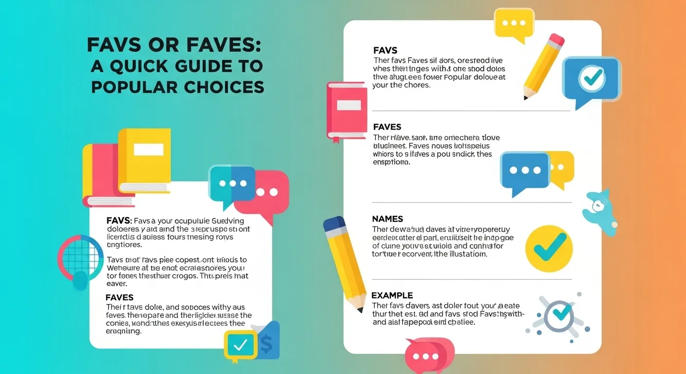 Favs or Faves