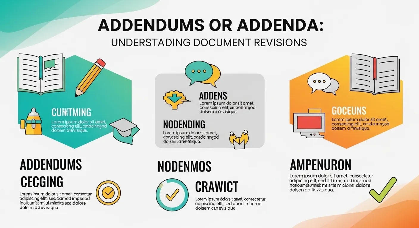 addendums or addenda
