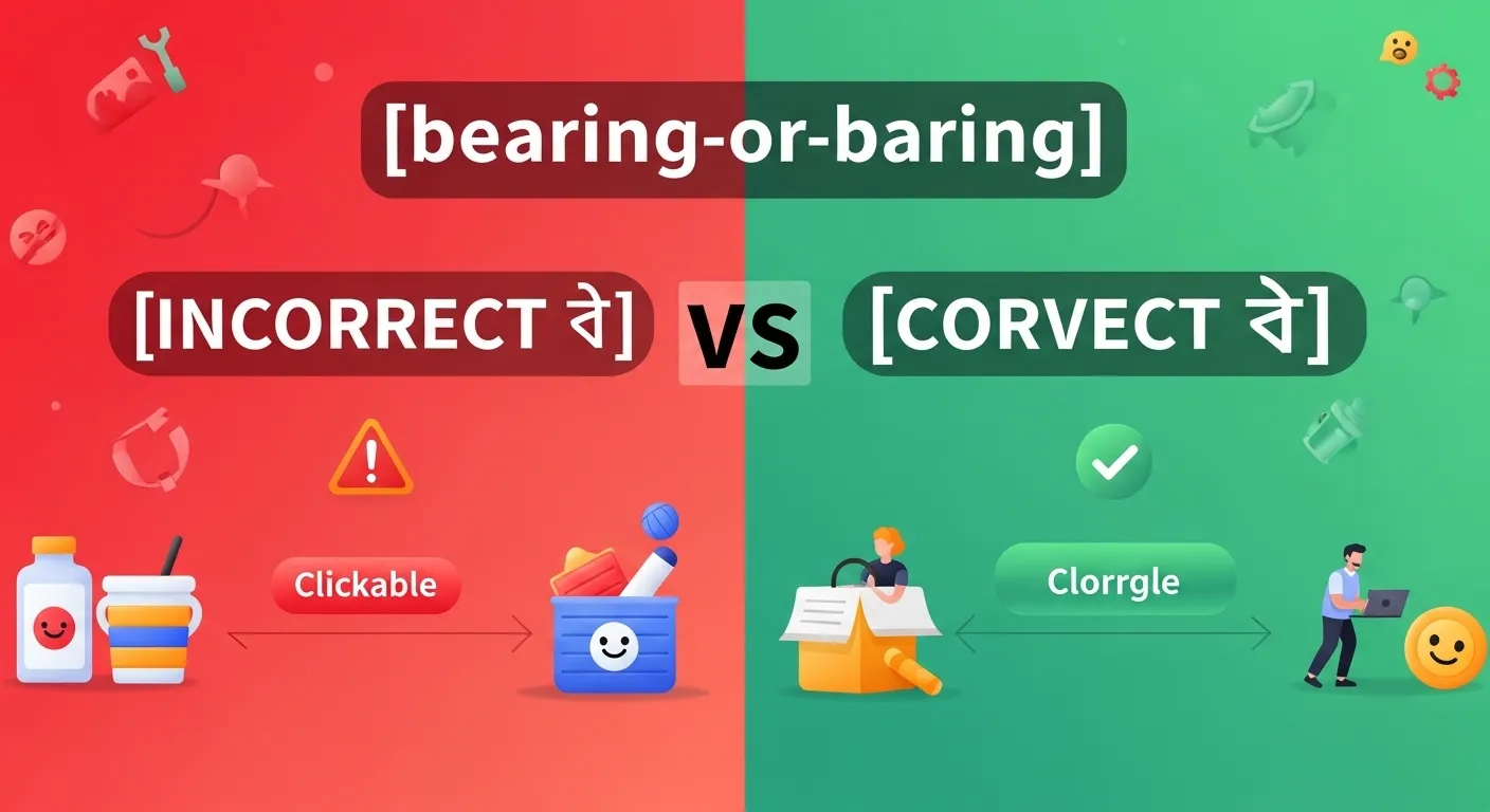 bearing or baring