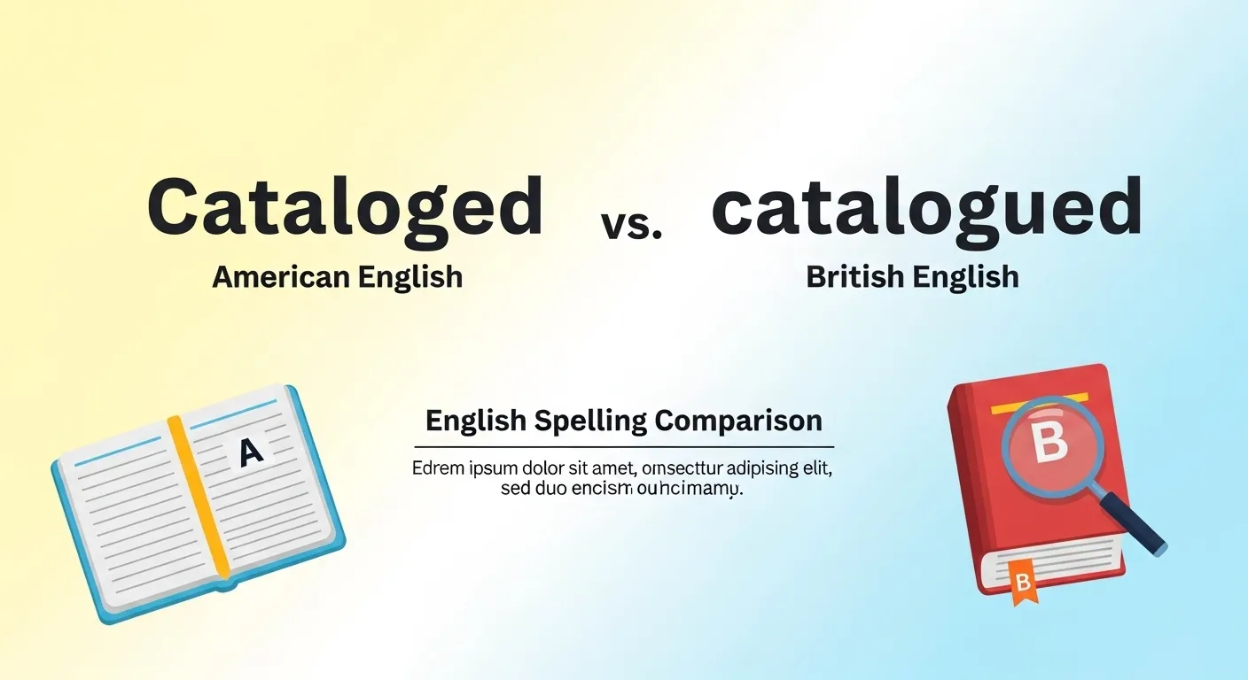 cataloged or catalogued