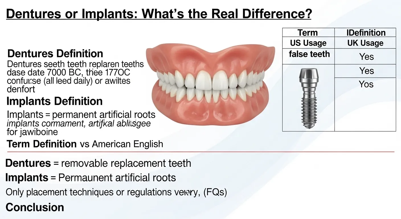 dentures or implants