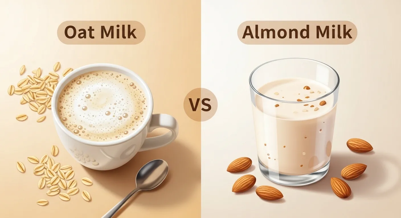 oat milk or almond milk