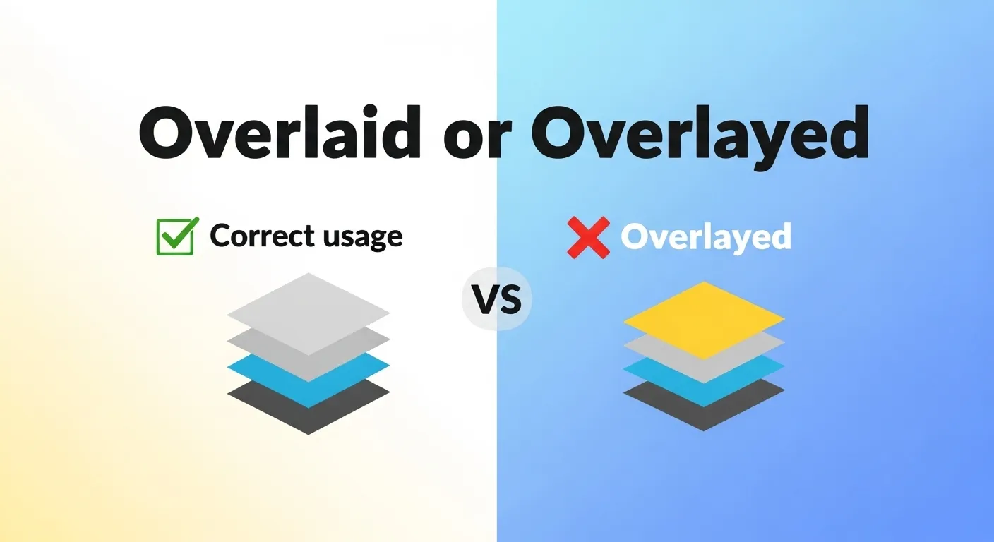overlaid or overlayed