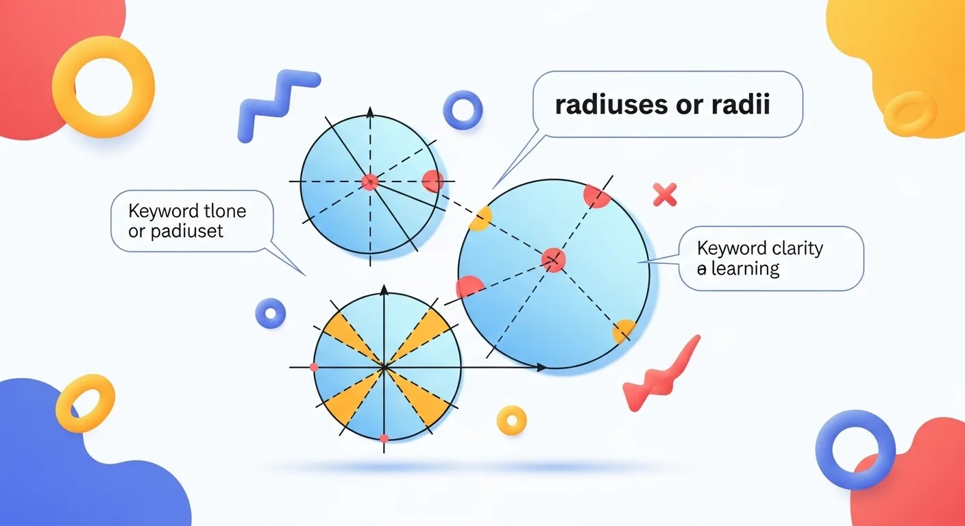 radiuses or radii