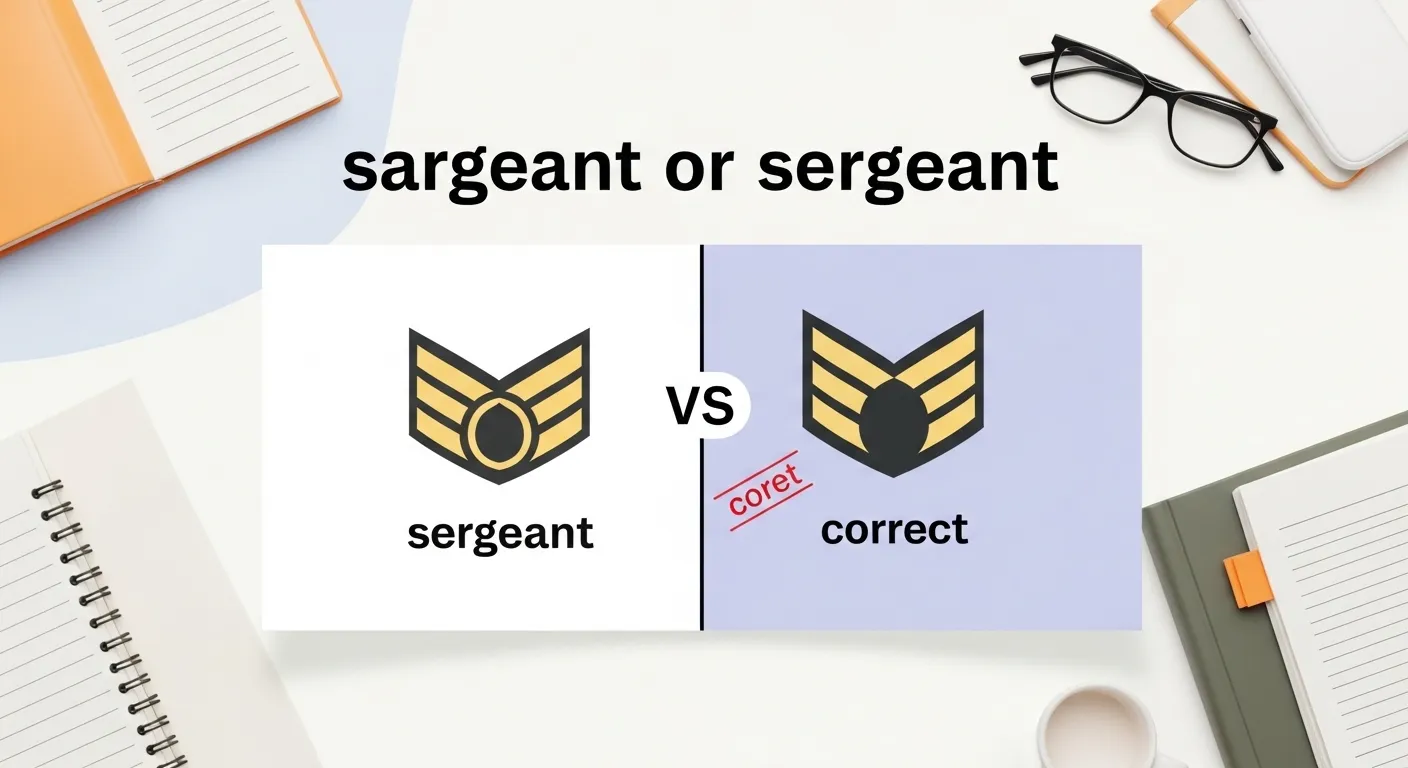 sargeant or sergeant