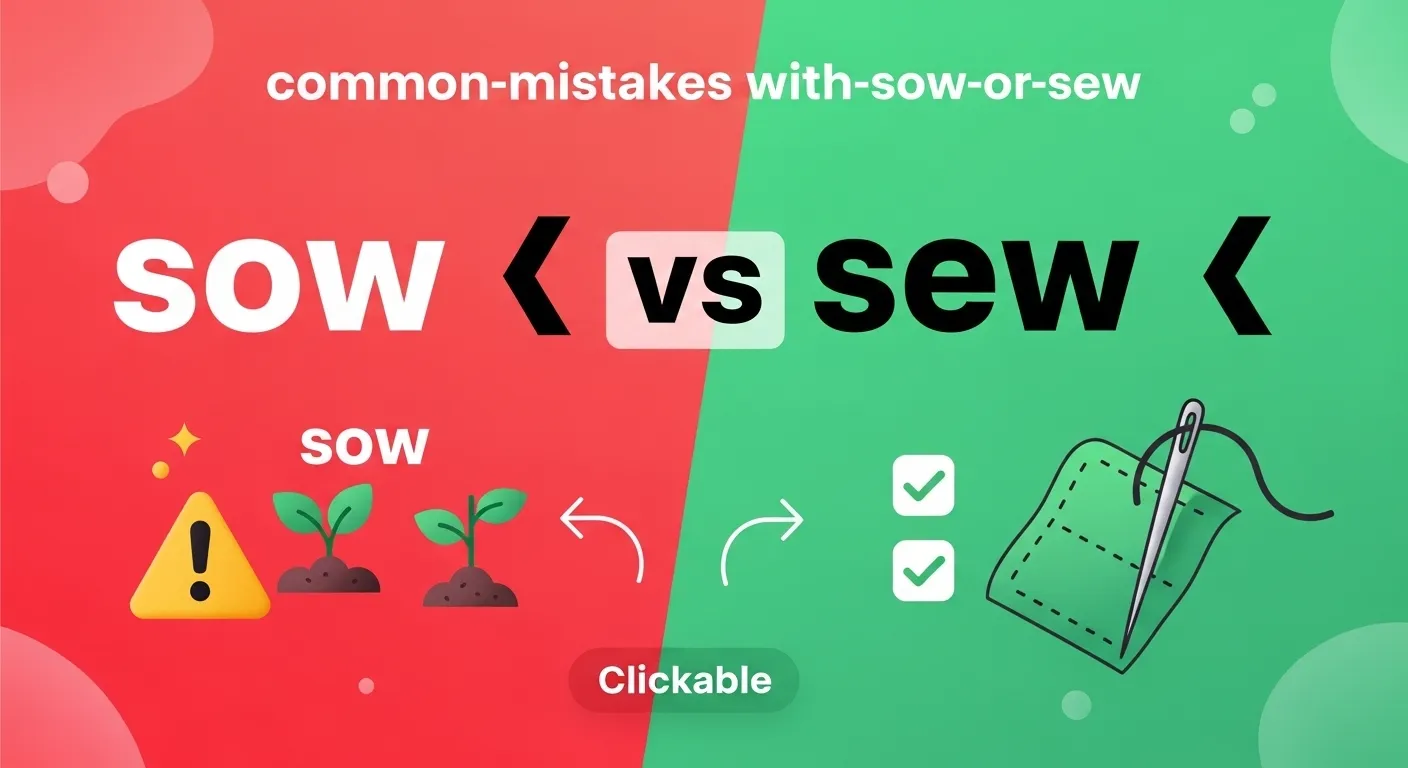 sow or sew