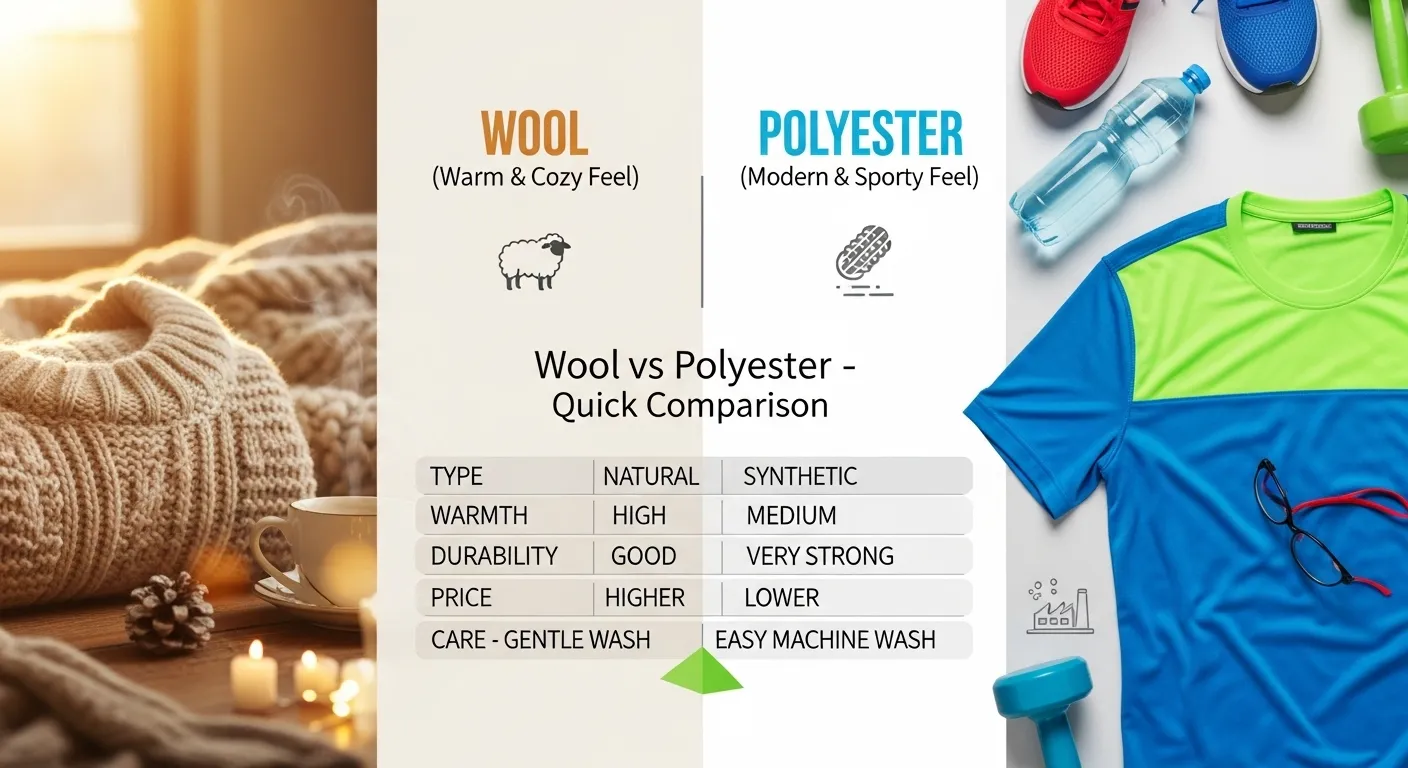 wool or polyester