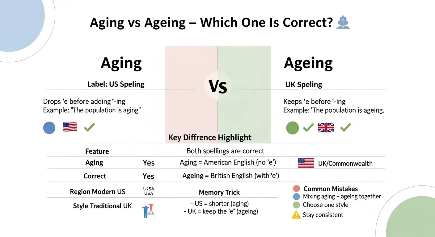 aging or ageing