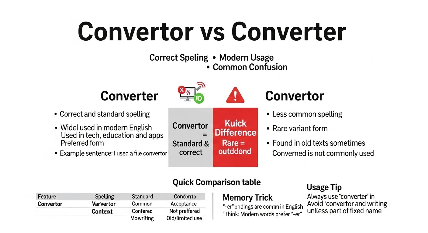 convertor or converter