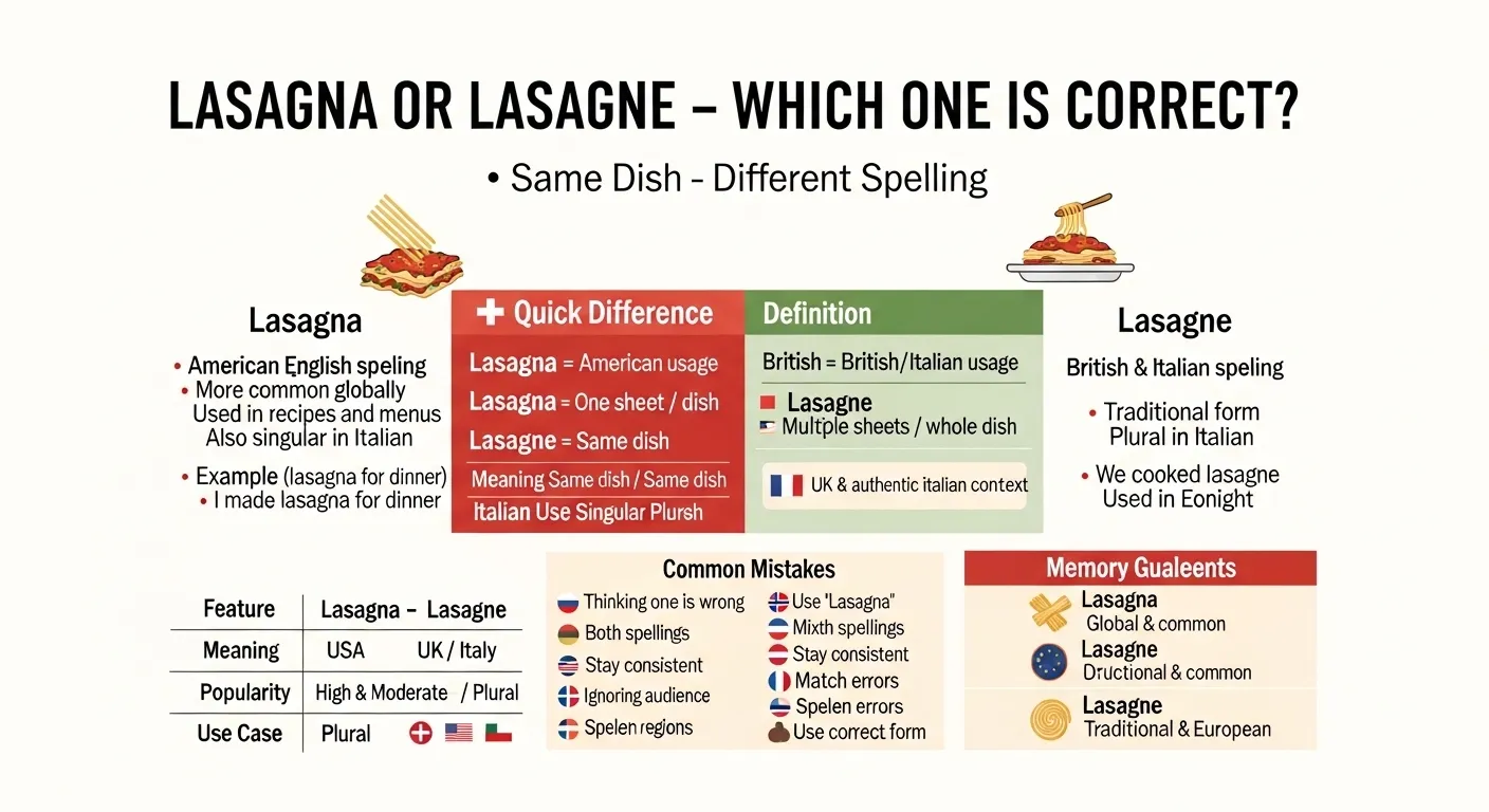 lasagna or lasagne