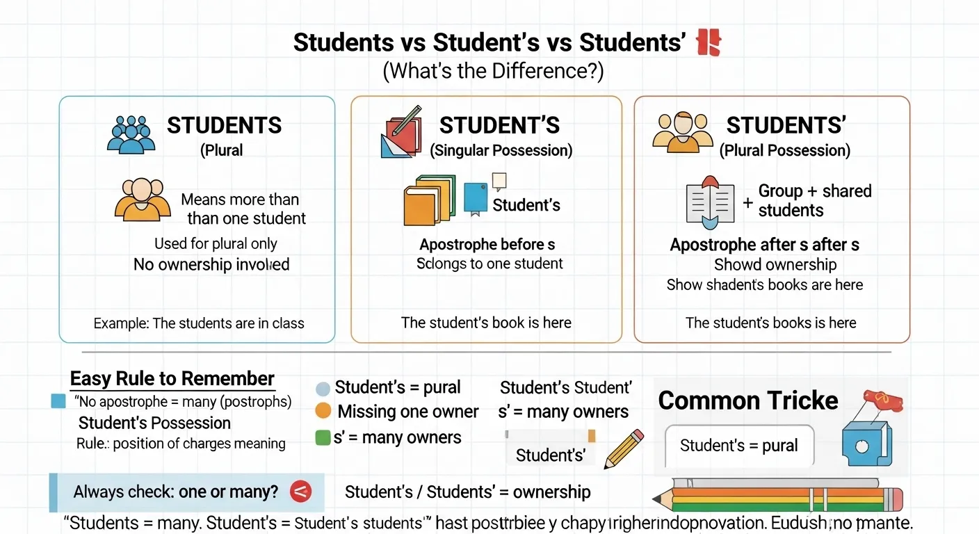 students vs student’s vs students’