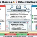 chosing or choosing