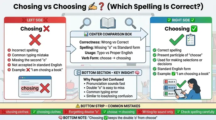 chosing or choosing