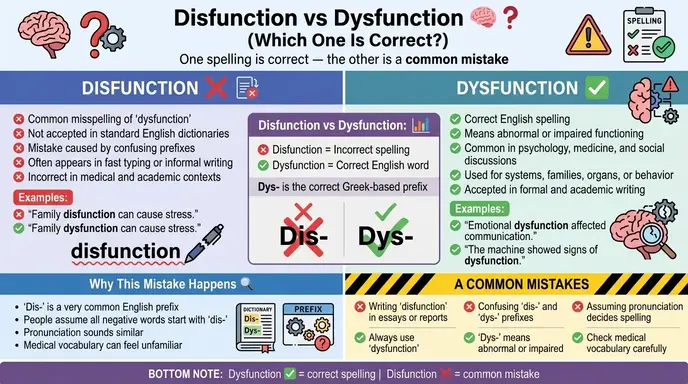 disfunction or dysfunction