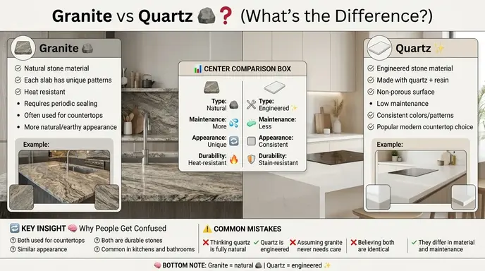 granite or quartz